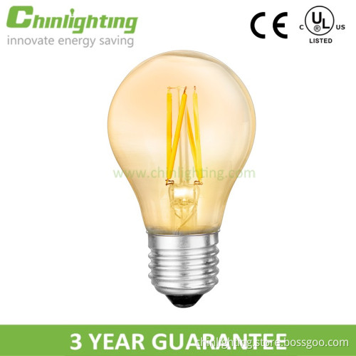 A60 dimmable cob 4w 6w led filament bub